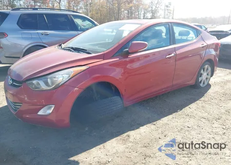 2013 Hyundai Elantra Limited z USA, uszkodzony, nr VIN KMHDH4AE7DU569479